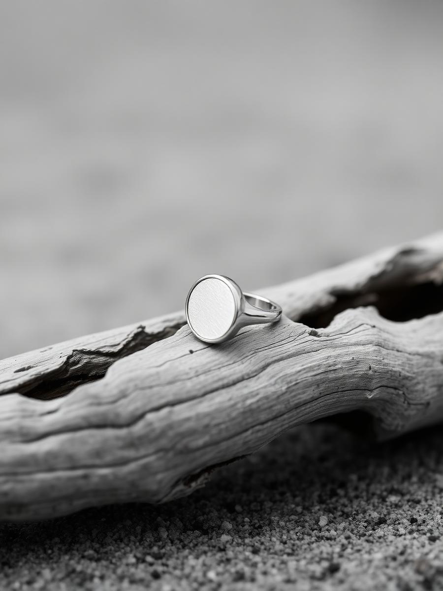 Silver signet — Sterling silver, 1990s