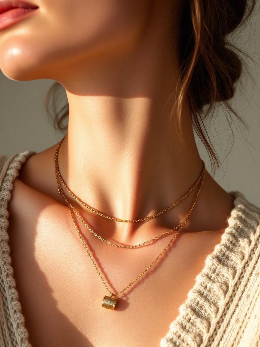 Fine cable chain — 9ct gold, 1970s