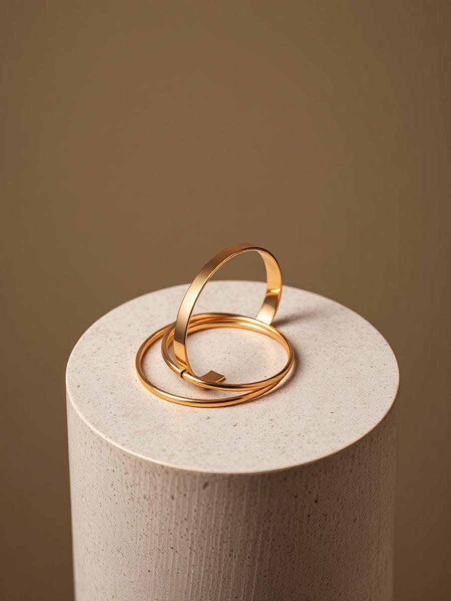 Layering set — three chains — Gold vermeil, Contemporary